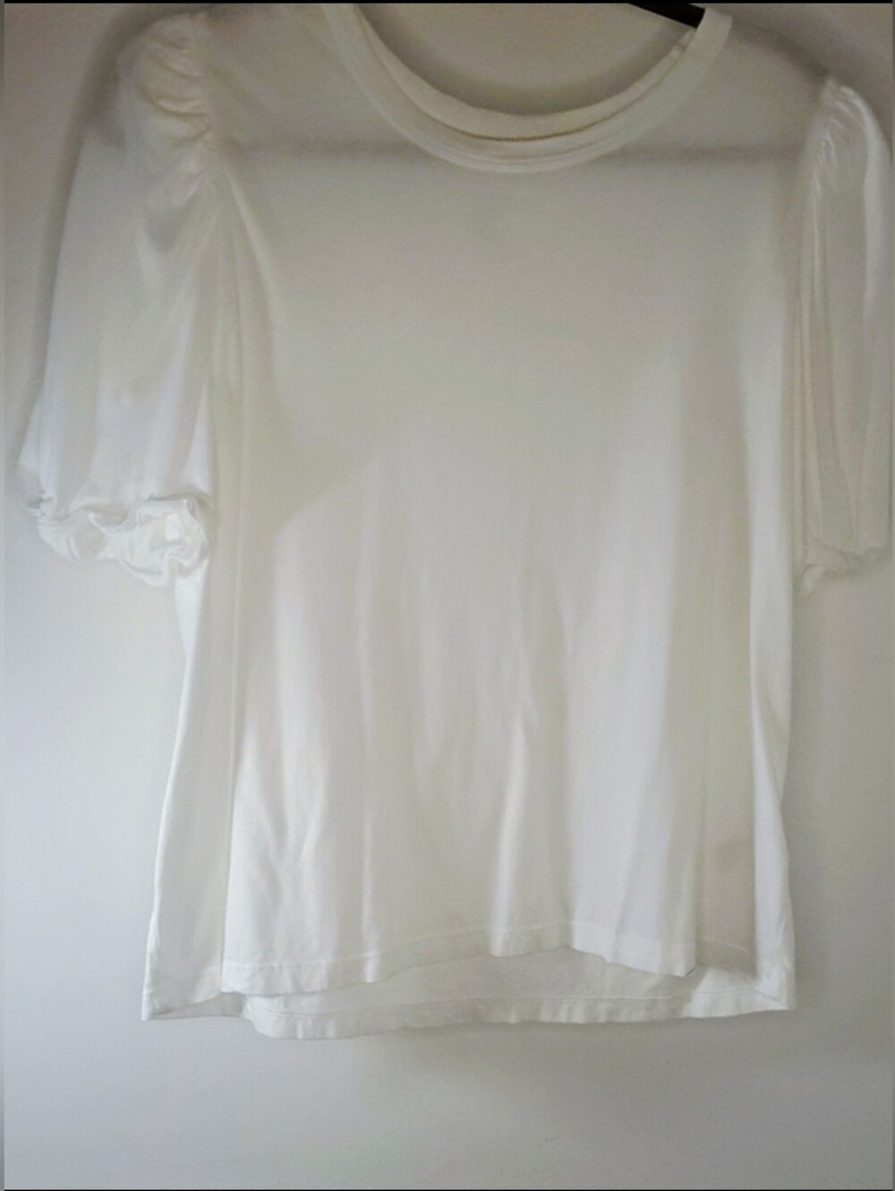 a new day White Puff-Sleeve Short-Sleeve Tee